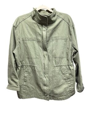 Old Navy Olive Green Utility Field Jacket Cotton Twill Gorpcore Size L
